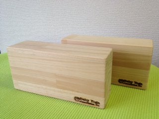1セット（2個）】骨盤調整ヨガ専用ヨガブロック（BabyYogaロゴ 焼印